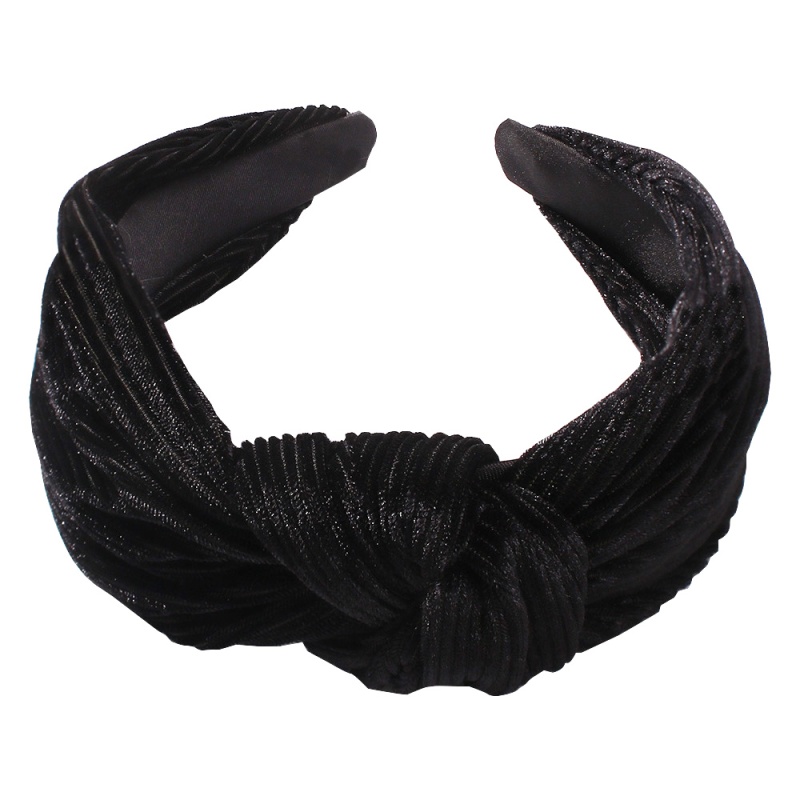 Fashion Gradient Brown Gold Velvet Knotted Headband,Head Band