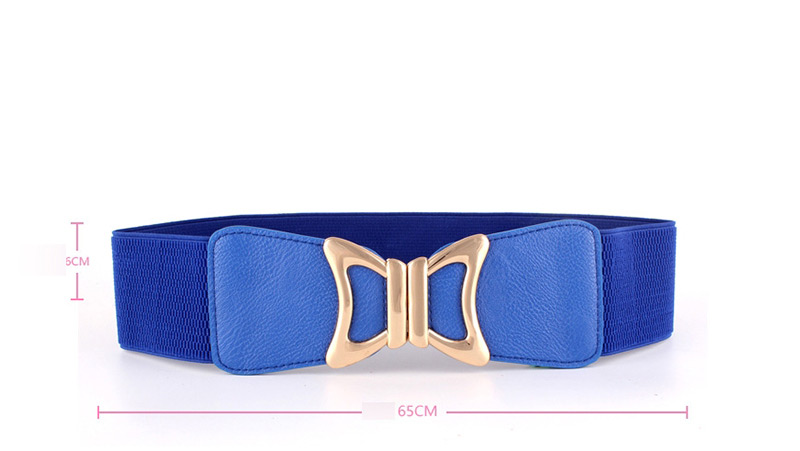 Fashion Purple Braided Elastic Wide Belt,Wide belts