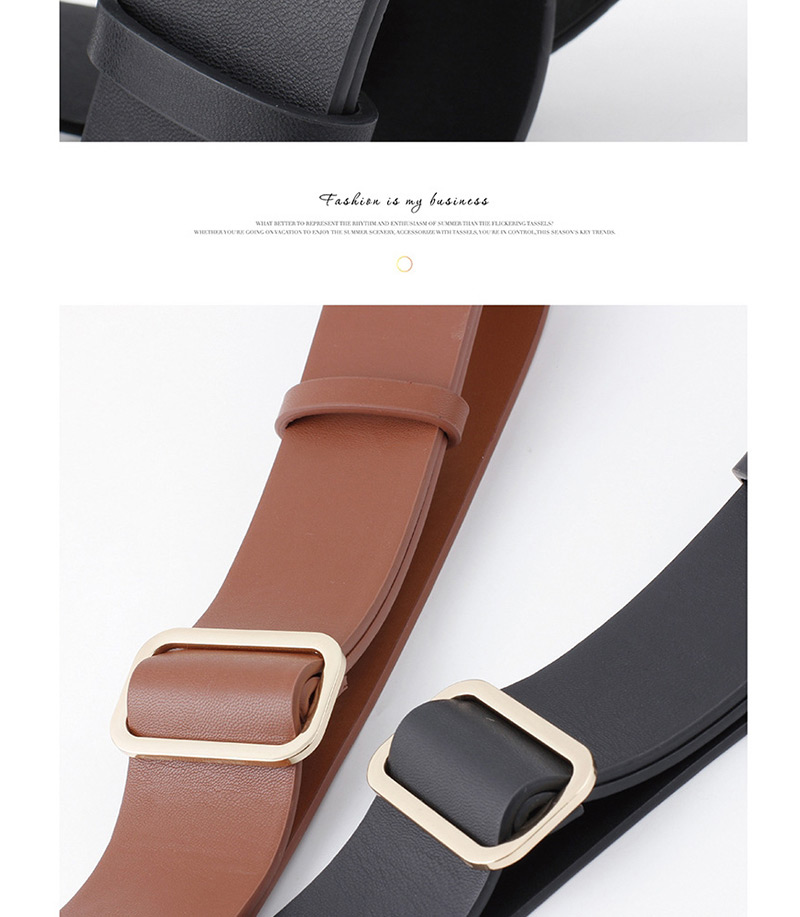 Fashion Coffee Non-porous Body Belt,Wide belts