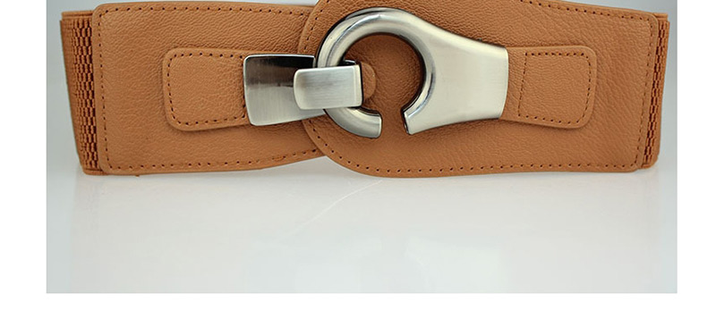 Fashion Brown Plastic Waist Wide Girdle,Wide belts
