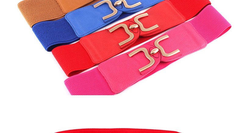 Fashion Rose Red Elastic Waistband,Wide belts