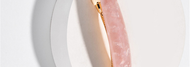 Fashion Pink Acrylic Plate Banana Clip,Hairpins