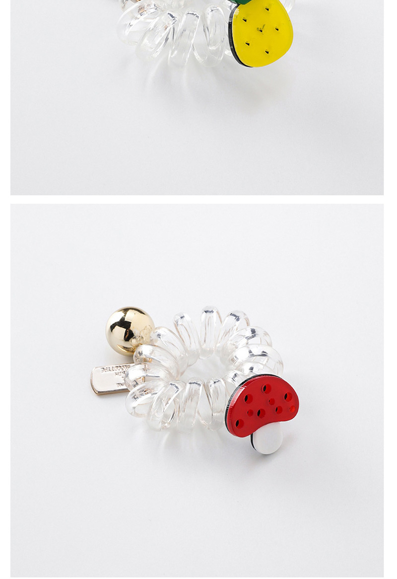 Fashion Mushroom Fruit Beads Phone Line Hair Circle,Hair Ring