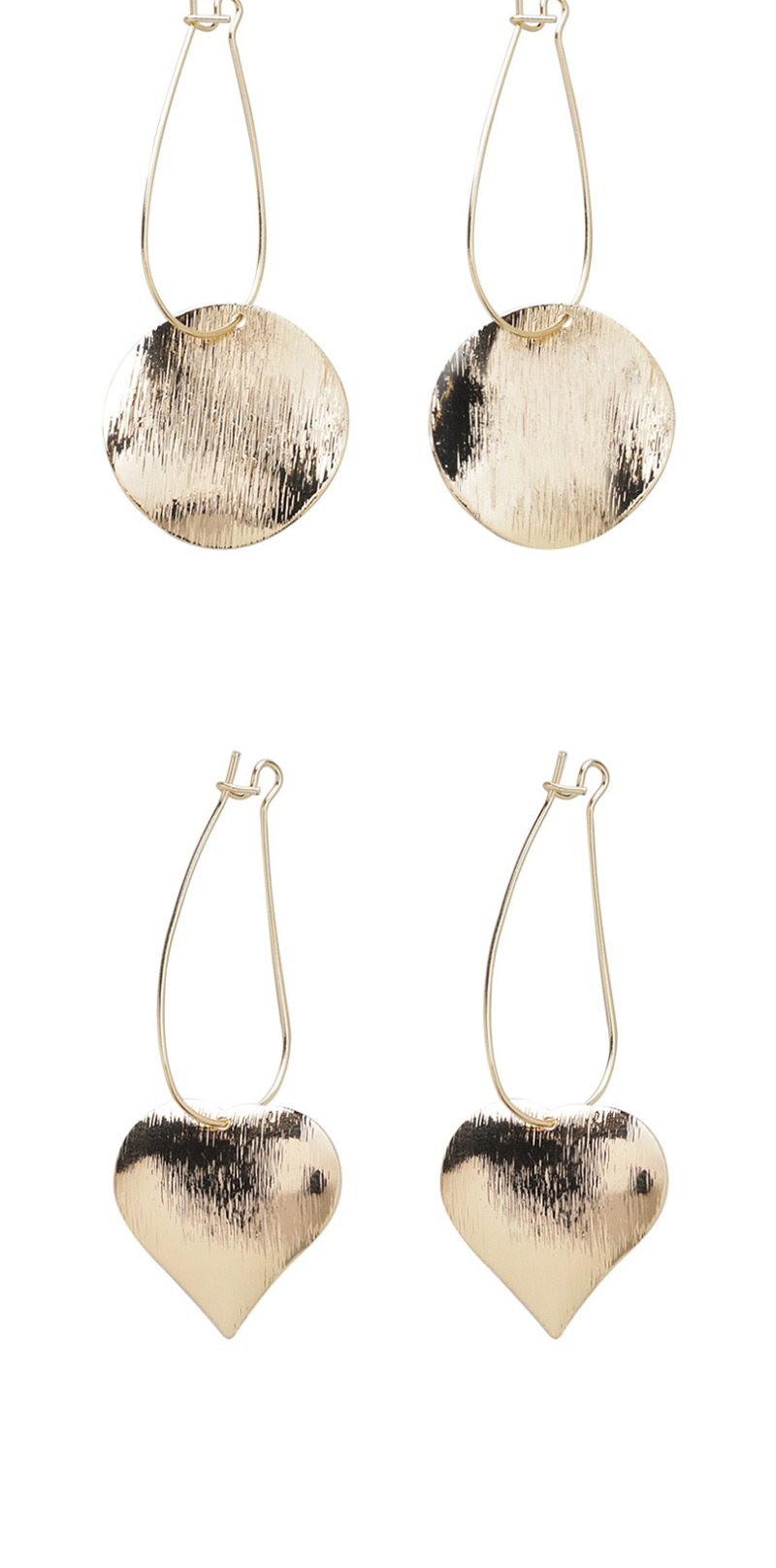 Fashion Fan-shaped Silver Metal Brushed Textured Bump Geometric Earrings,Drop Earrings