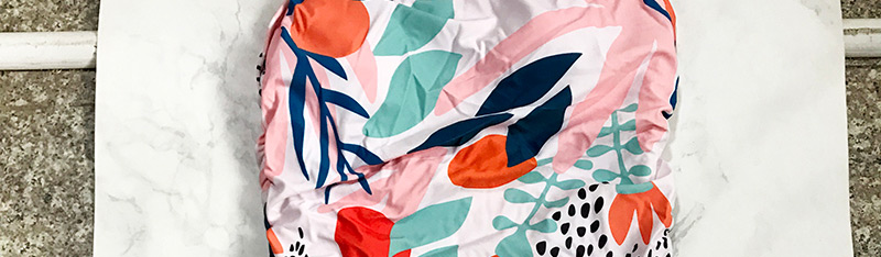 Fashion Color Printed Split High Waist Swimsuit,Swimwear Sets