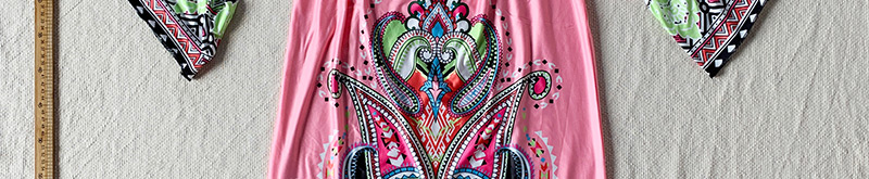 Fashion Color Printed Dress,Long Dress