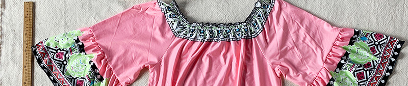 Fashion Color Printed Dress,Long Dress