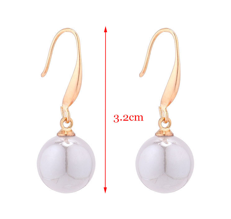 Fashion Gray Small Ball Pearl Earrings,Drop Earrings