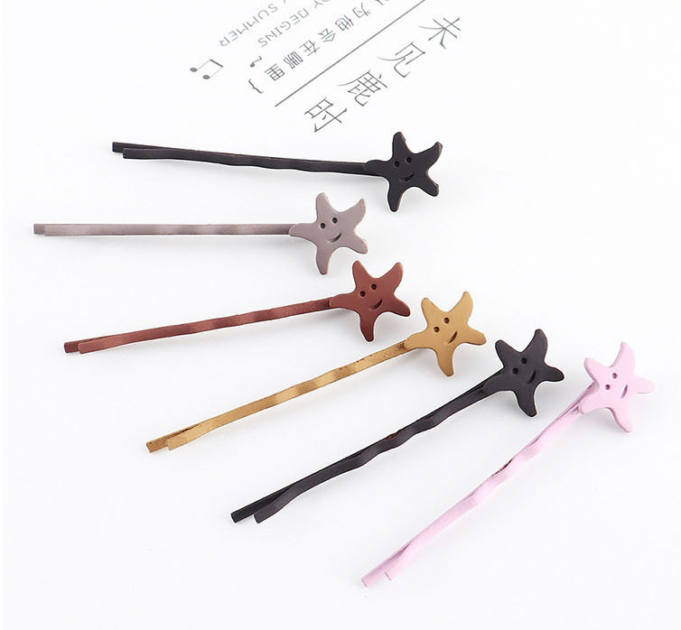 Fashion Random Color Small Starfish Hairpin,Hairpins