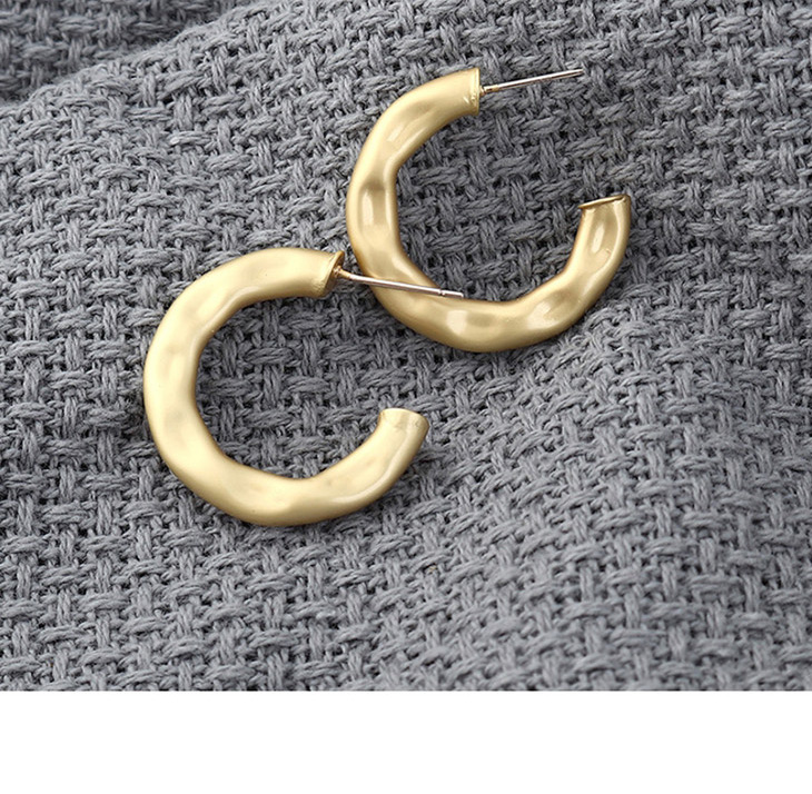 Fashion Gold Hollow  Silver Pin Earrings,Hoop Earrings