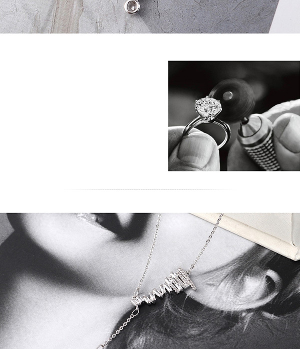 Fashion Platinum Star Twilight Zircon Necklace,Multi Strand Necklaces