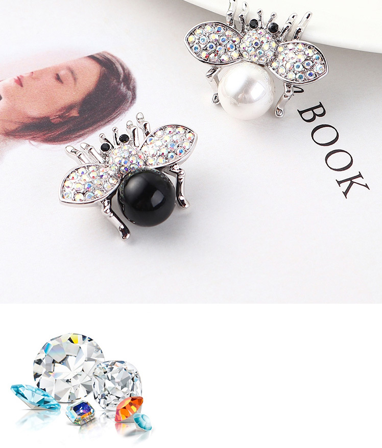Fashion Black Small Flying Crystal Brooch,Korean Brooches