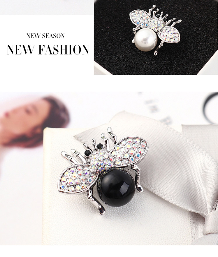 Fashion Black Small Flying Crystal Brooch,Korean Brooches