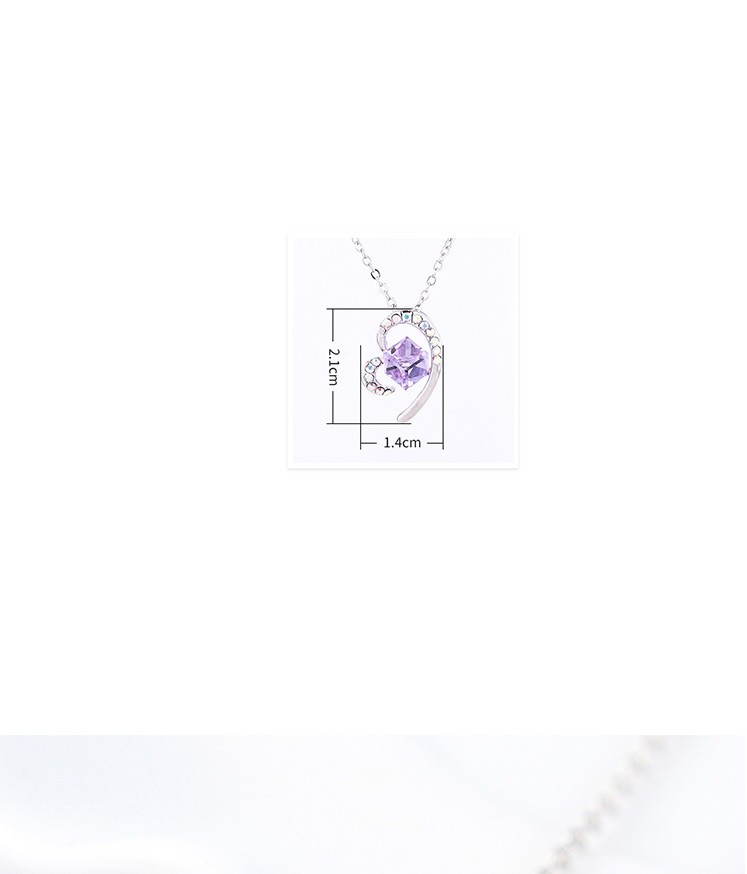 Fashion Golden Phantom Heart Crystal Necklace,Crystal Necklaces