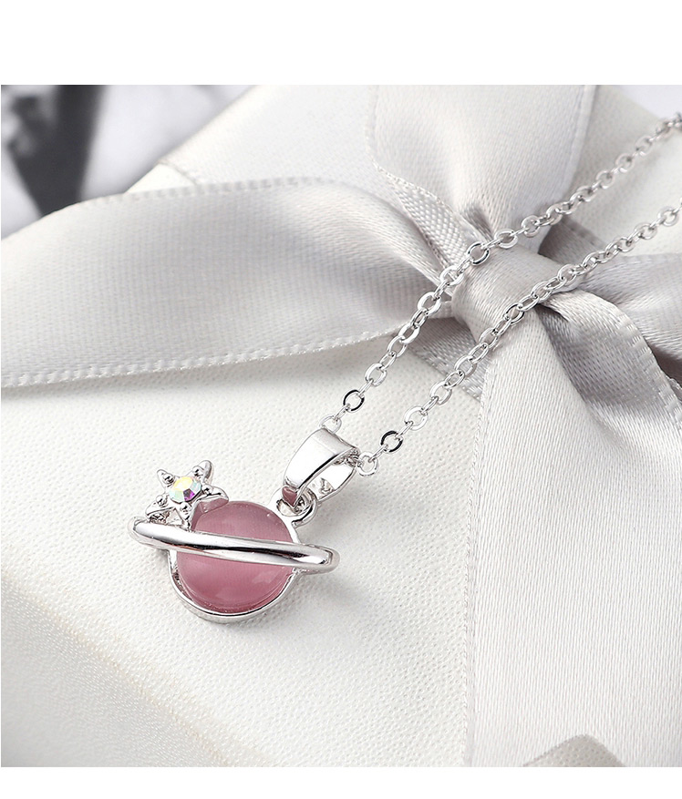 Fashion Pink Crystal Opal B Money Chain - Starlight Color,Pendants