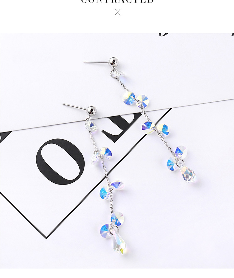 Fashion Color Crystal Earrings - Shining,Stud Earrings