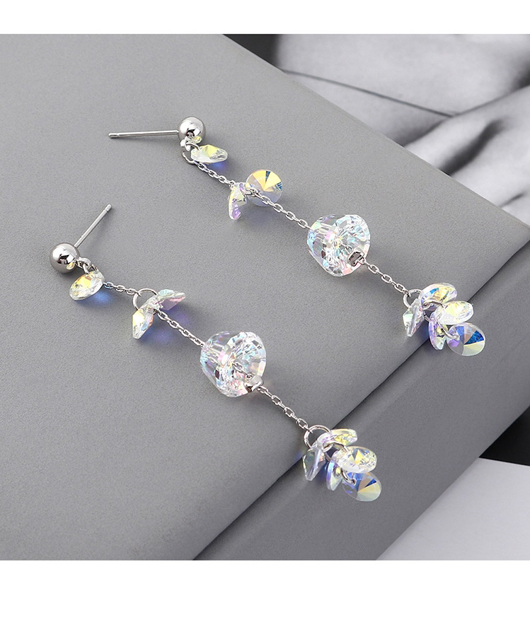 Fashion Ab Crystal Earrings - Colorful,Stud Earrings