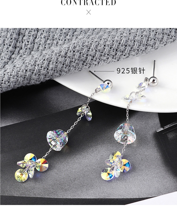 Fashion Ab Crystal Earrings - Colorful,Stud Earrings