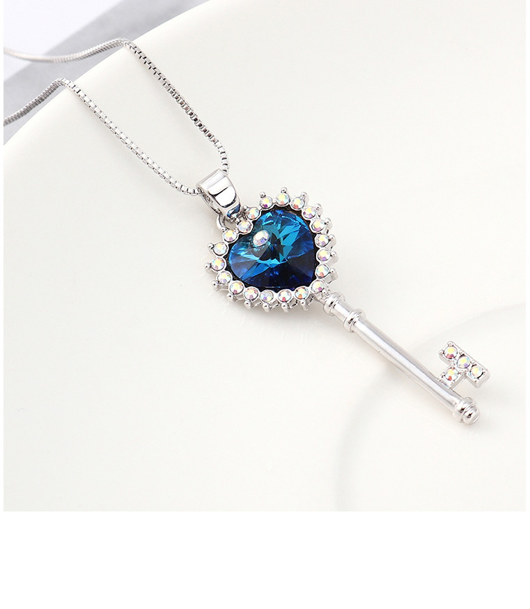 Fashion Colorful Crystal Necklace - Key To The Atrium,Pendants