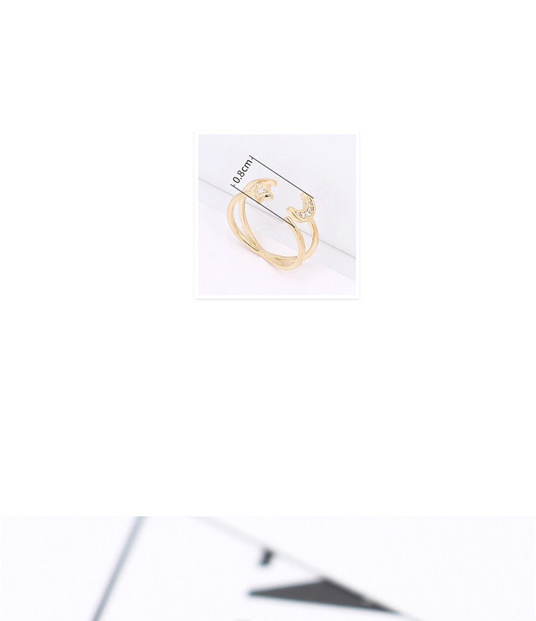 Fashion Platinum Zircon Ring - Chasing Star Arch,Fashion Rings