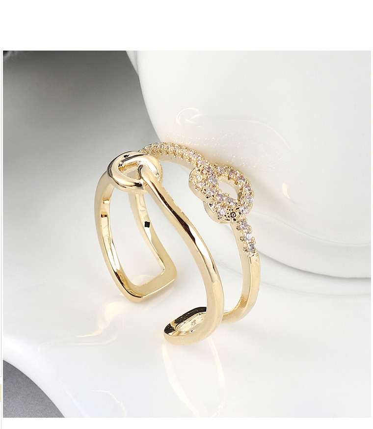 Fashion Platinum Zircon Ring - Romantic Heart,Fashion Rings