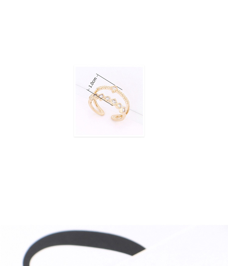 Fashion 14k Gold Zircon Ring - Ring Of Charm,Fashion Rings