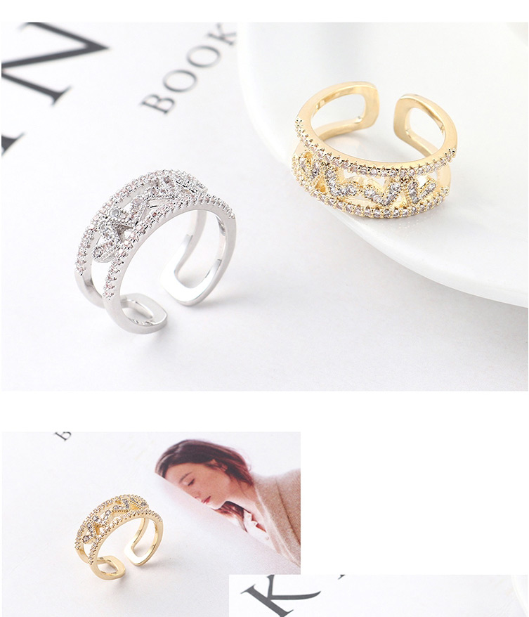 Fashion Platinum Zircon Ring - Heartbeat,Fashion Rings