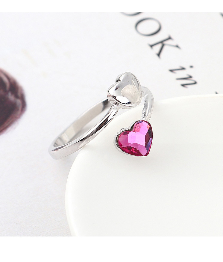 Fashion Purple Crystal Ring - Heart Love,Fashion Rings