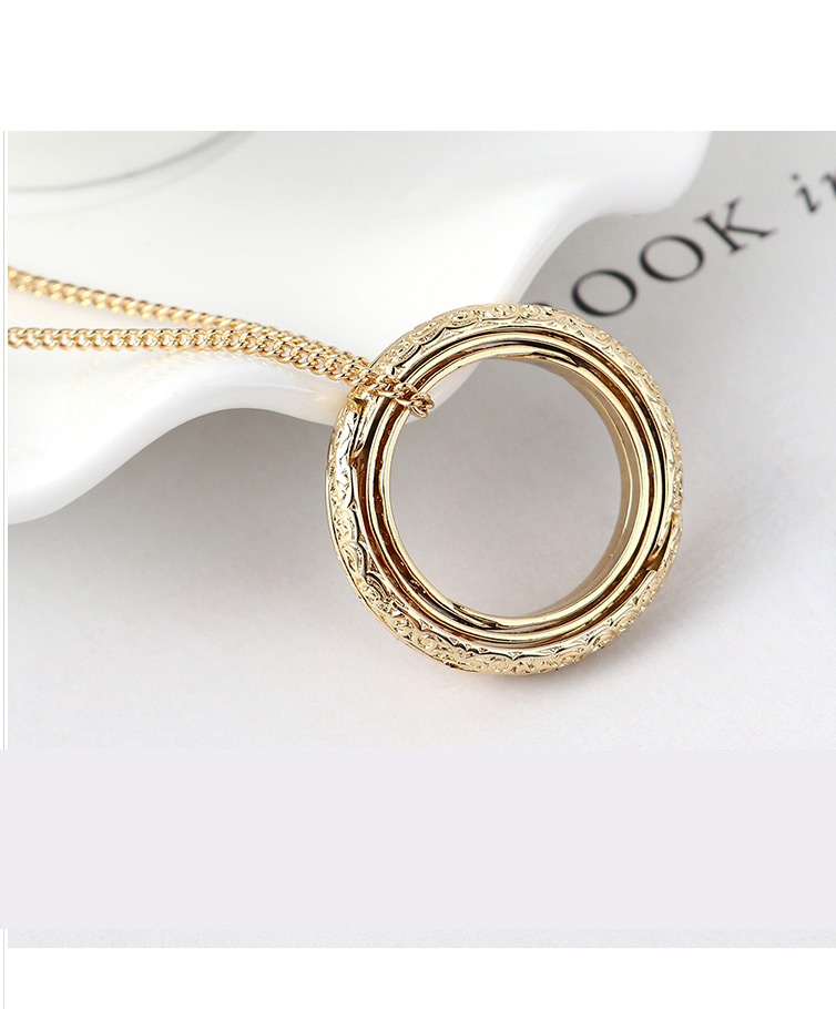 Fashion 14k Gold Plated Gold Sweater Chain - Astronomical Ball Necklace,Pendants