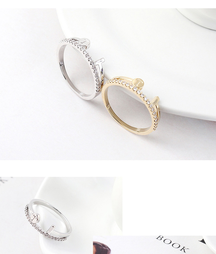 Fashion Platinum Zircon Ring - Charm Ring,Fashion Rings