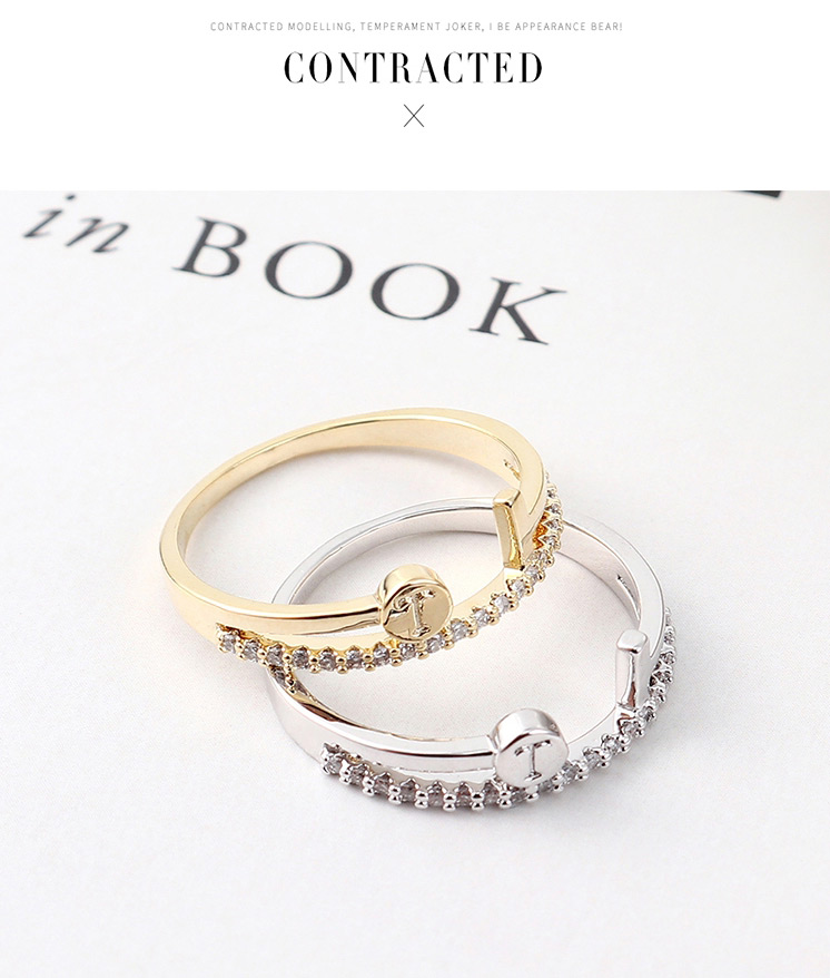 Fashion 14k Gold Zircon Ring - Charm Ring,Fashion Rings