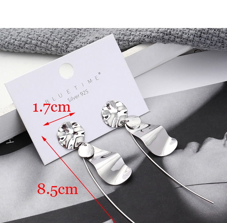 Fashion K Gold Plated Gold Small Lotus Leaf  Silver Needle Stud Earrings,Earrings