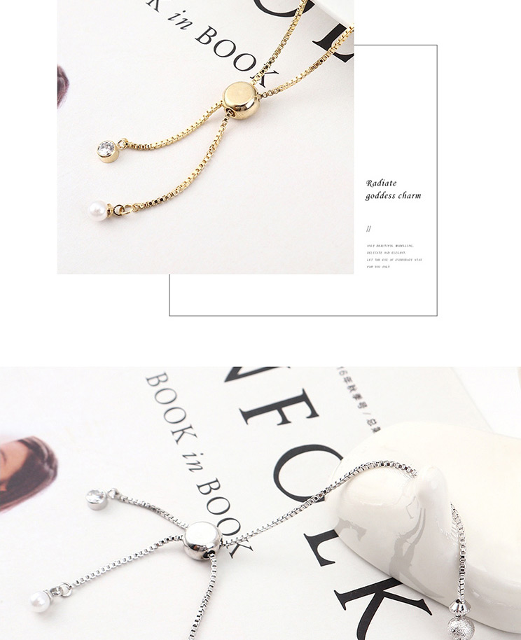 Fashion (platinum) Beaded Zircon Bracelet,Bracelets