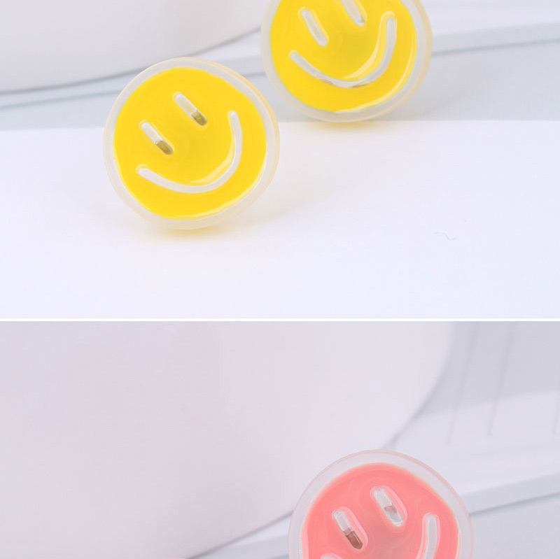 Fashion Yellow Smiley Earrings (4 Pairs Of Prices),Stud Earrings