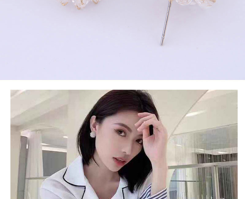 Fashion White Crystal Ear Studs,Stud Earrings
