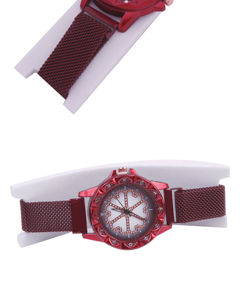 Fashion Red Time To Run The Tape Tape Watch,Ladies Watches
