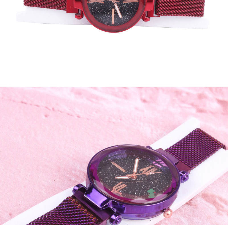 Fashion Purple Tape Watch Starry Sky Watch,Ladies Watches