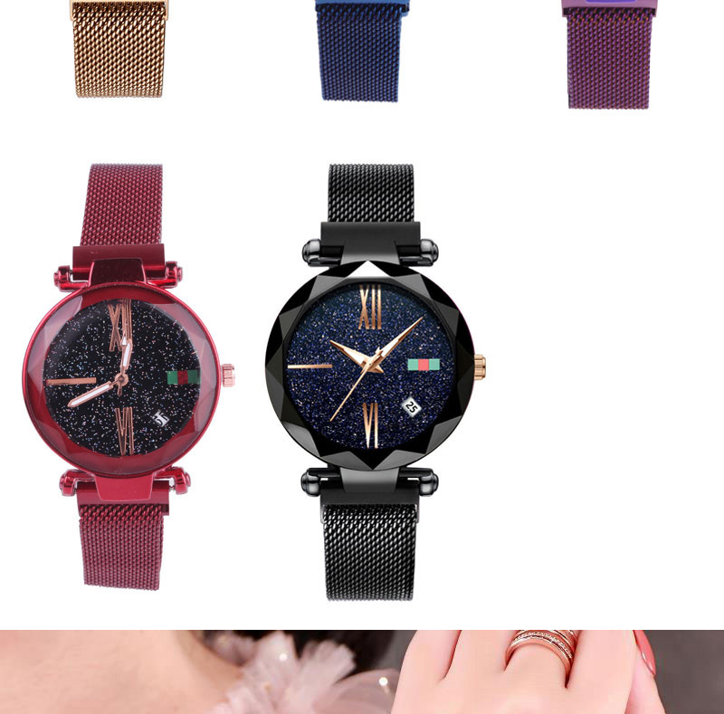 Fashion Blue Tape Watch Starry Sky Watch,Ladies Watches