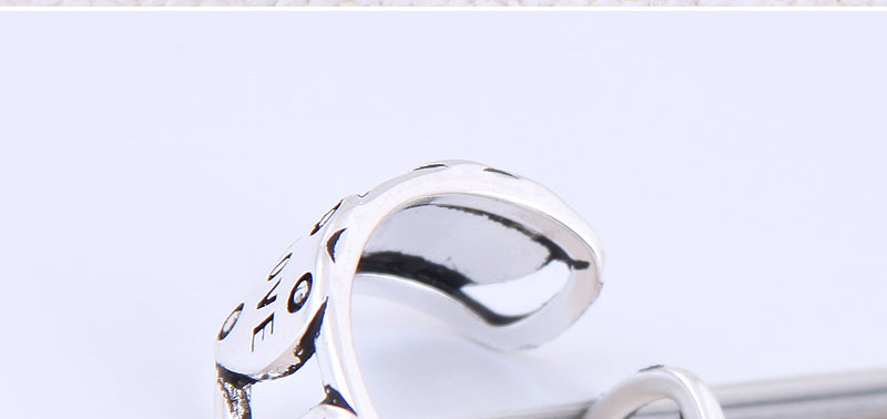 Fashion Silver Love Opening Ring,Fashion Rings