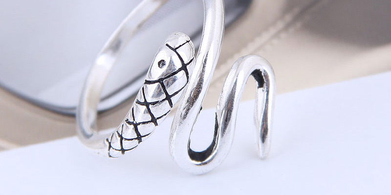 Fashion Silver Snake Opening Ring,Fashion Rings
