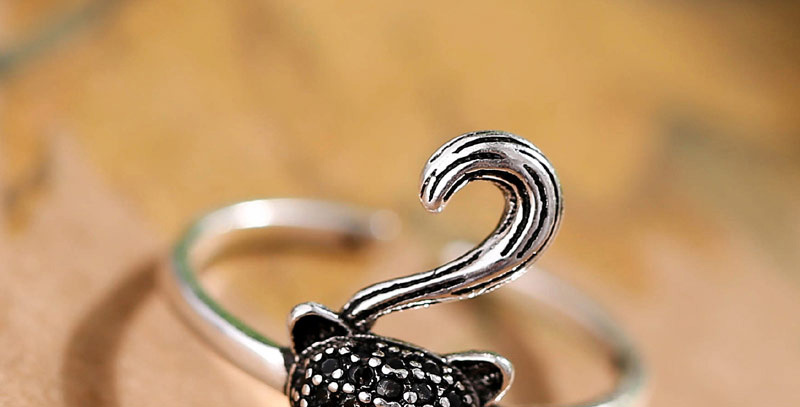 Fashion Silver Fox Open Ring,Fashion Rings