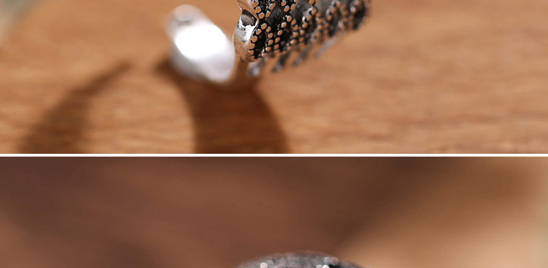Fashion Silver Dotted Open Ring,Fashion Rings