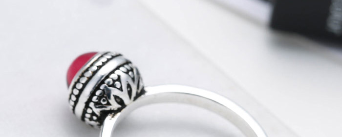 Fashion Silver Gemstone Open Ring,Fashion Rings