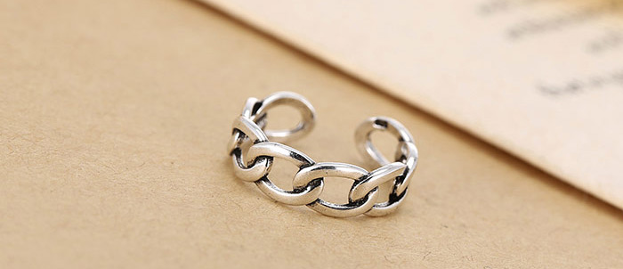 Fashion Silver Chain Opening Ring,Fashion Rings