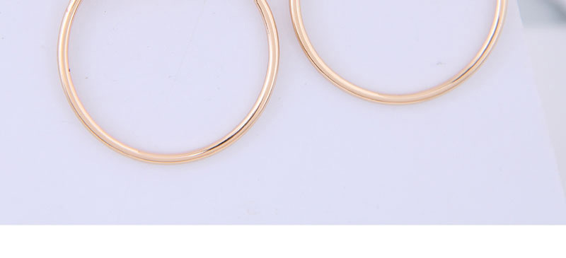 Fashion Gold Metal Ring Earrings,Stud Earrings