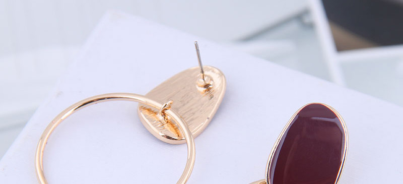 Fashion Gold Metal Ring Earrings,Stud Earrings