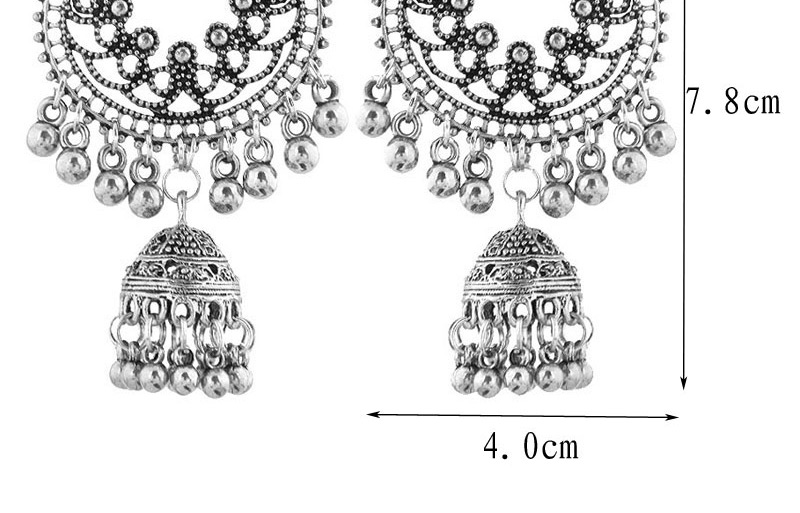 Fashion Silver Bell Tassel Earrings,Drop Earrings