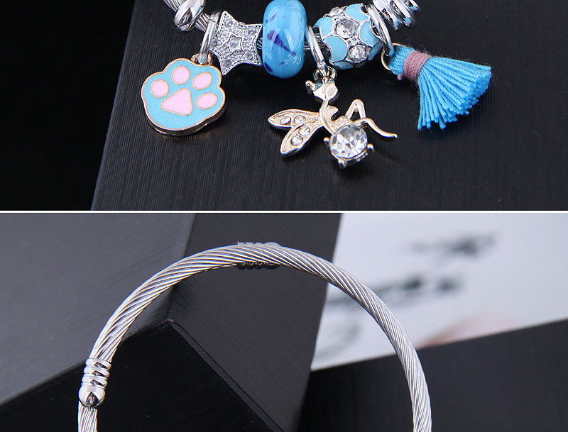 Fashion Blue Metal Angel Bracelet,Fashion Bangles