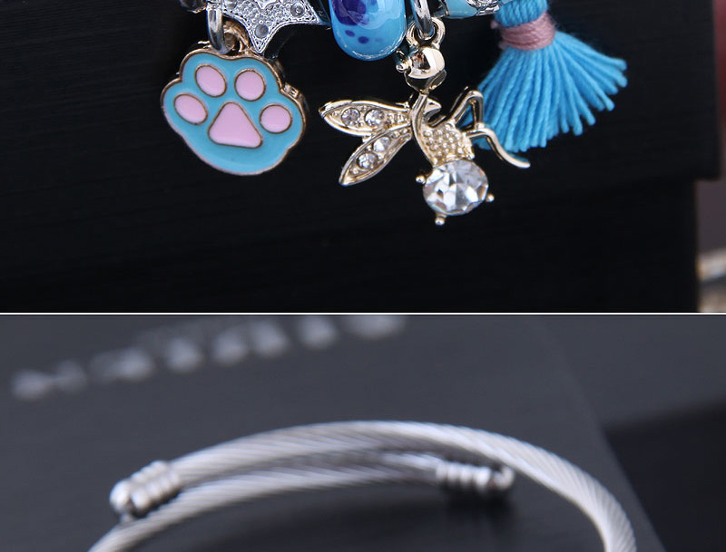 Fashion Blue Metal Angel Bracelet,Fashion Bangles