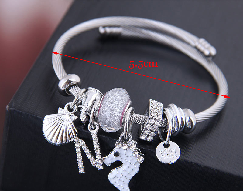 Fashion White Metal Hippocampus Bracelet,Fashion Bangles